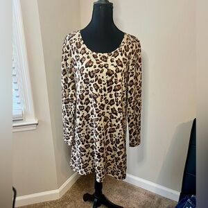 Angie Animal Print Knit Top